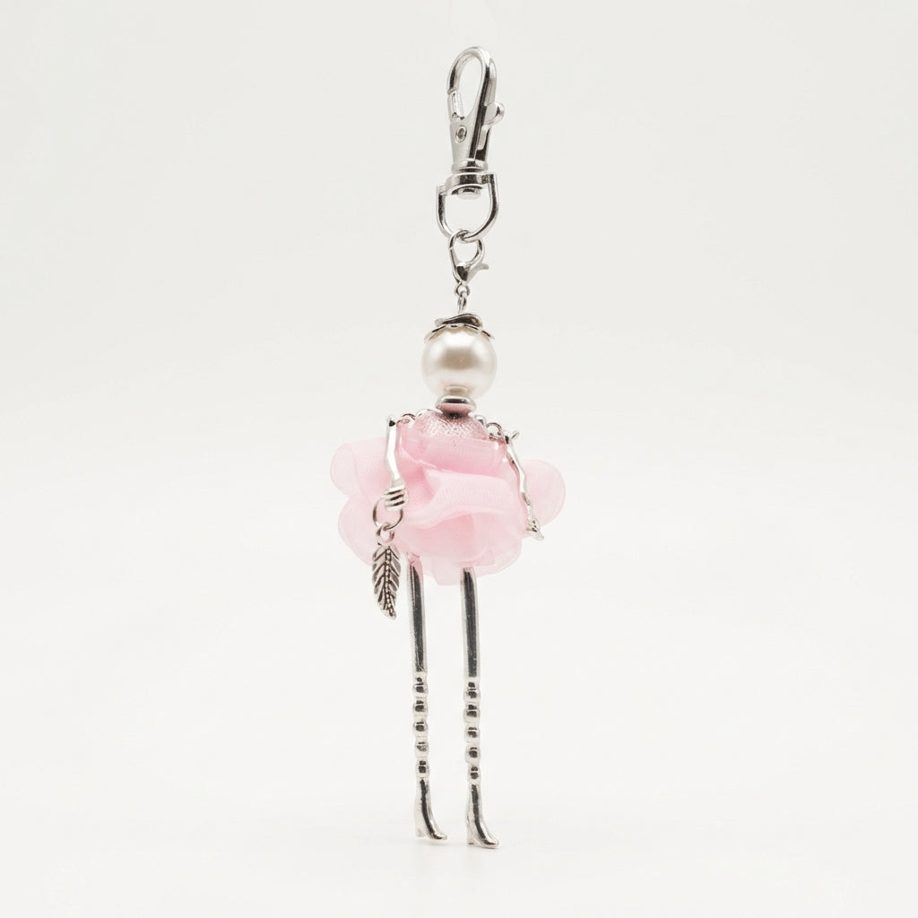 Bijou Doll Purse Charm | Silver Ballerina
