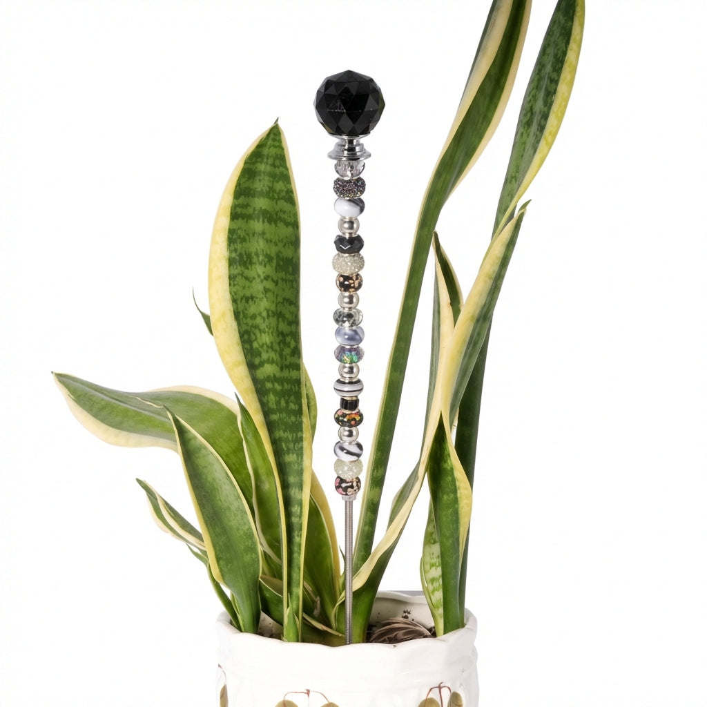 Fairy Garden Suncatcher Stakes | Faceted Black