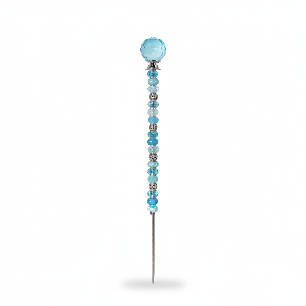Fairy Garden Suncatcher Stakes | Faceted Light Blue