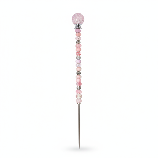 Fairy Garden Suncatcher Stakes | Crackle Glass Pink