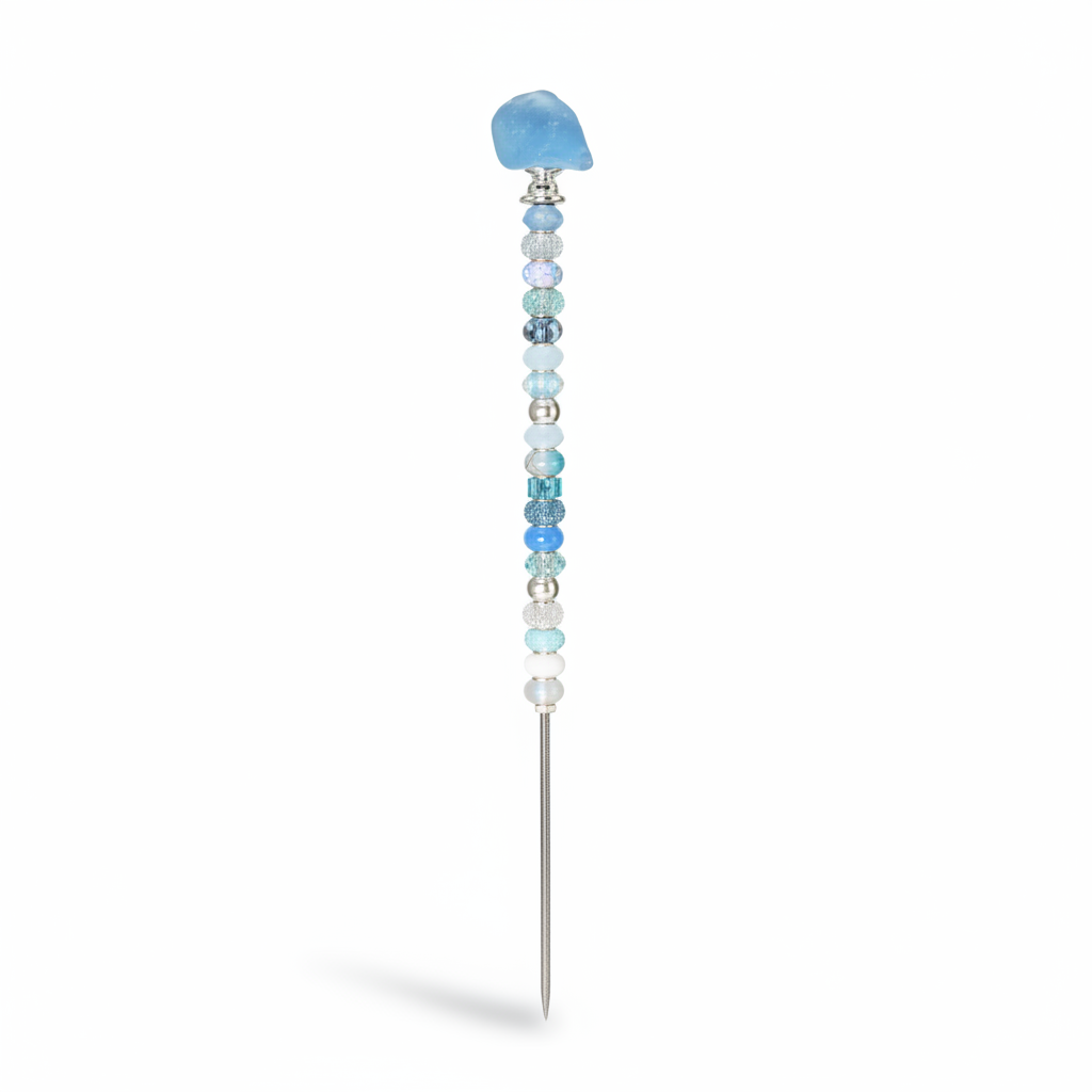 Fairy Garden Suncatcher Stakes | Beach Glass Blue