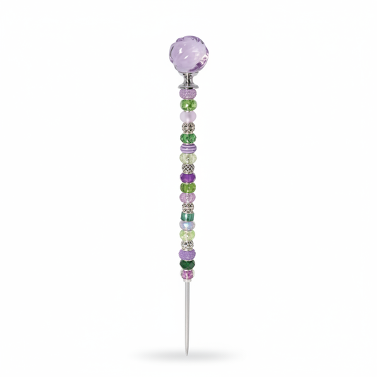 Fairy Garden Suncatcher Stakes | Rosebud Purple