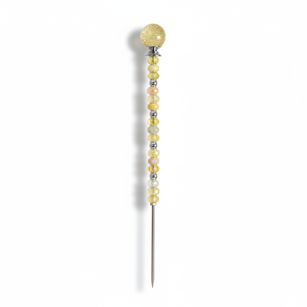 Fairy Garden Suncatcher Stakes | Crackle Glass Yellow