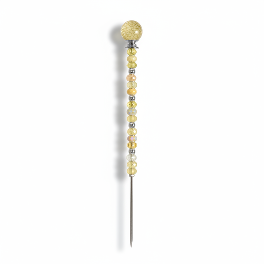 Fairy Garden Suncatcher Stakes | Crackle Glass Yellow