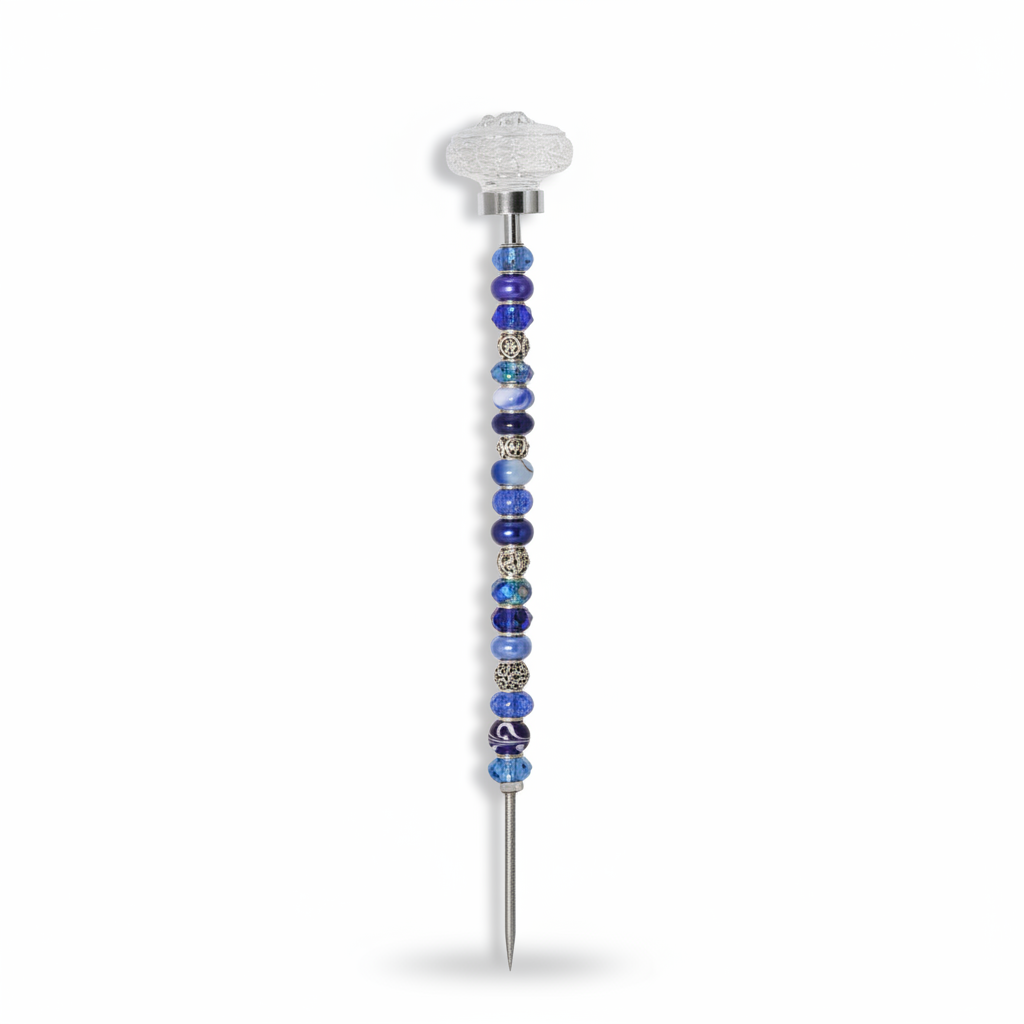 Fairy Garden Suncatcher Stakes | Rosette Dark Blue (silver)