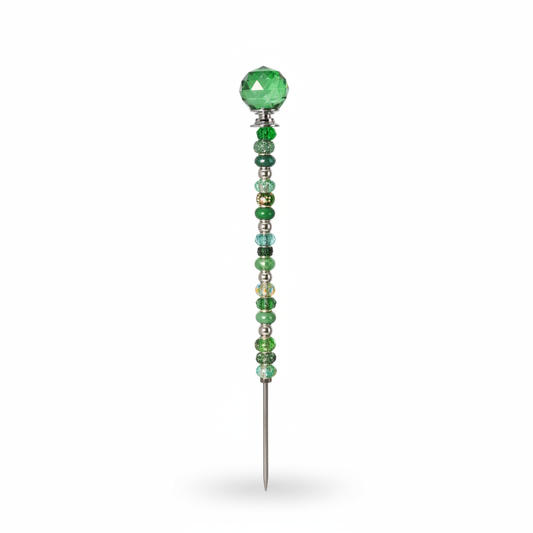 Fairy Garden Suncatcher Stakes | Faceted Dark Green