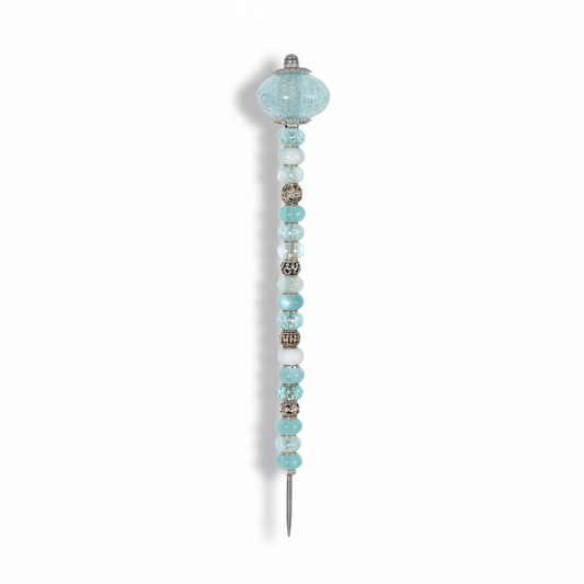 Fairy Garden Suncatcher Stakes | Bubble Glass Round Blue