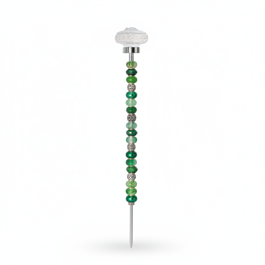Fairy Garden Suncatcher Stakes | Rosette Green (silver)