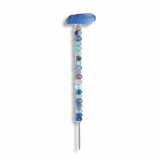 Fairy Garden Suncatcher Stakes | Beach Glass Blue