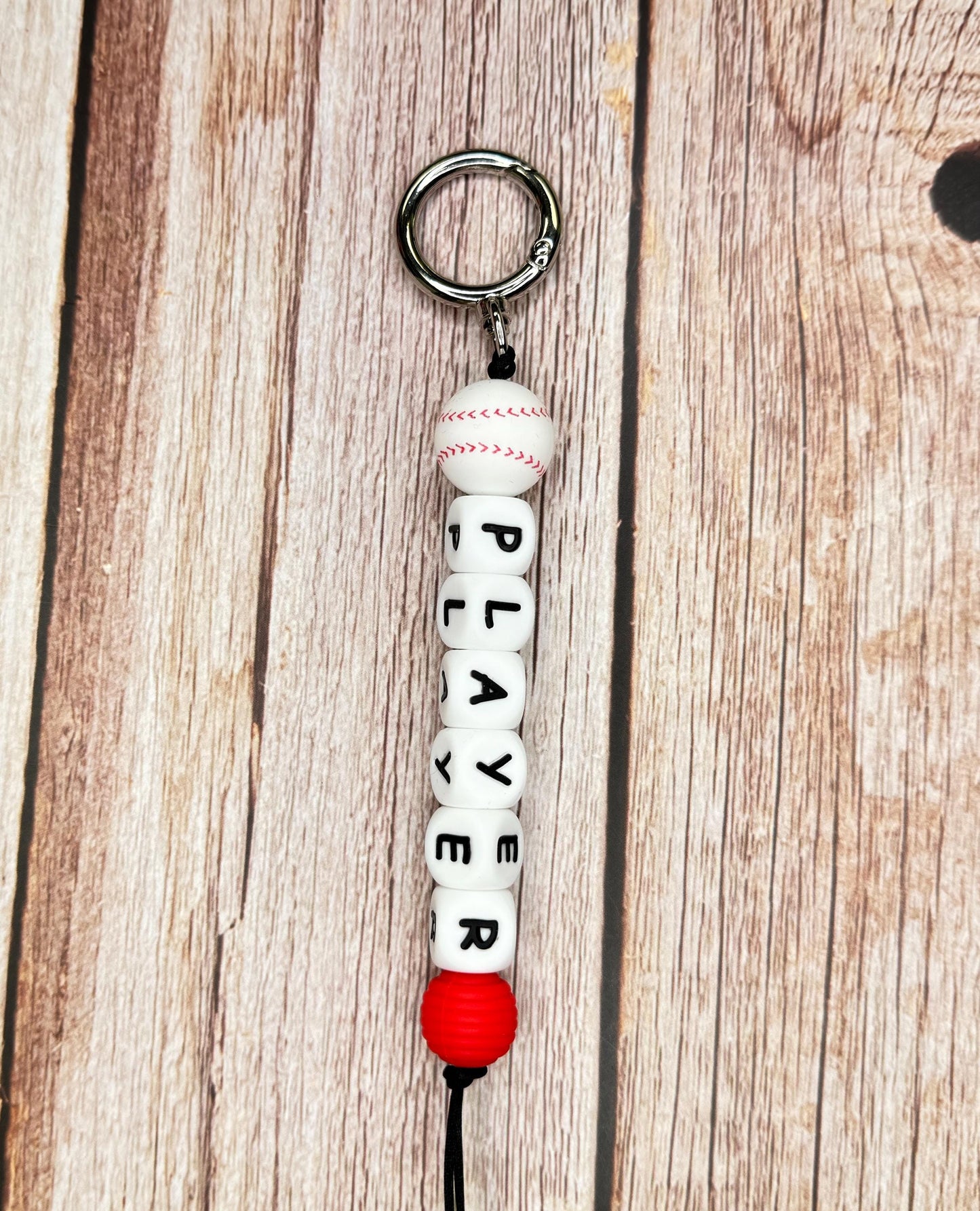 Customizable Sports Keychain Backpack Clip β Perfect for Sports Fans, Players, or teams! Soccer Football Volleyball Basketball Baseball