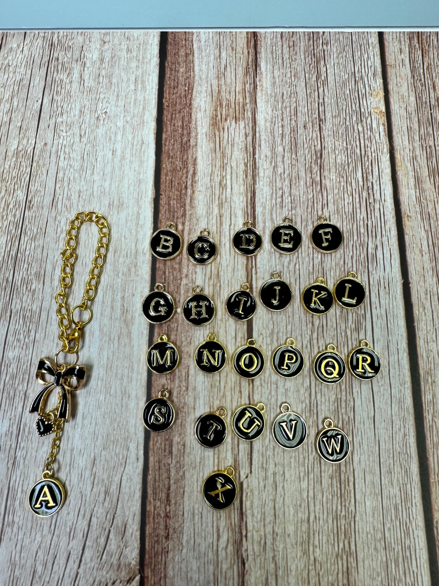 Black Letter A-Z avail Enamel Charms for Stanley Tumbler Handles – Quencher, Gift for her, Olivia Rodrigo, Gift for Girl, Valentines Day