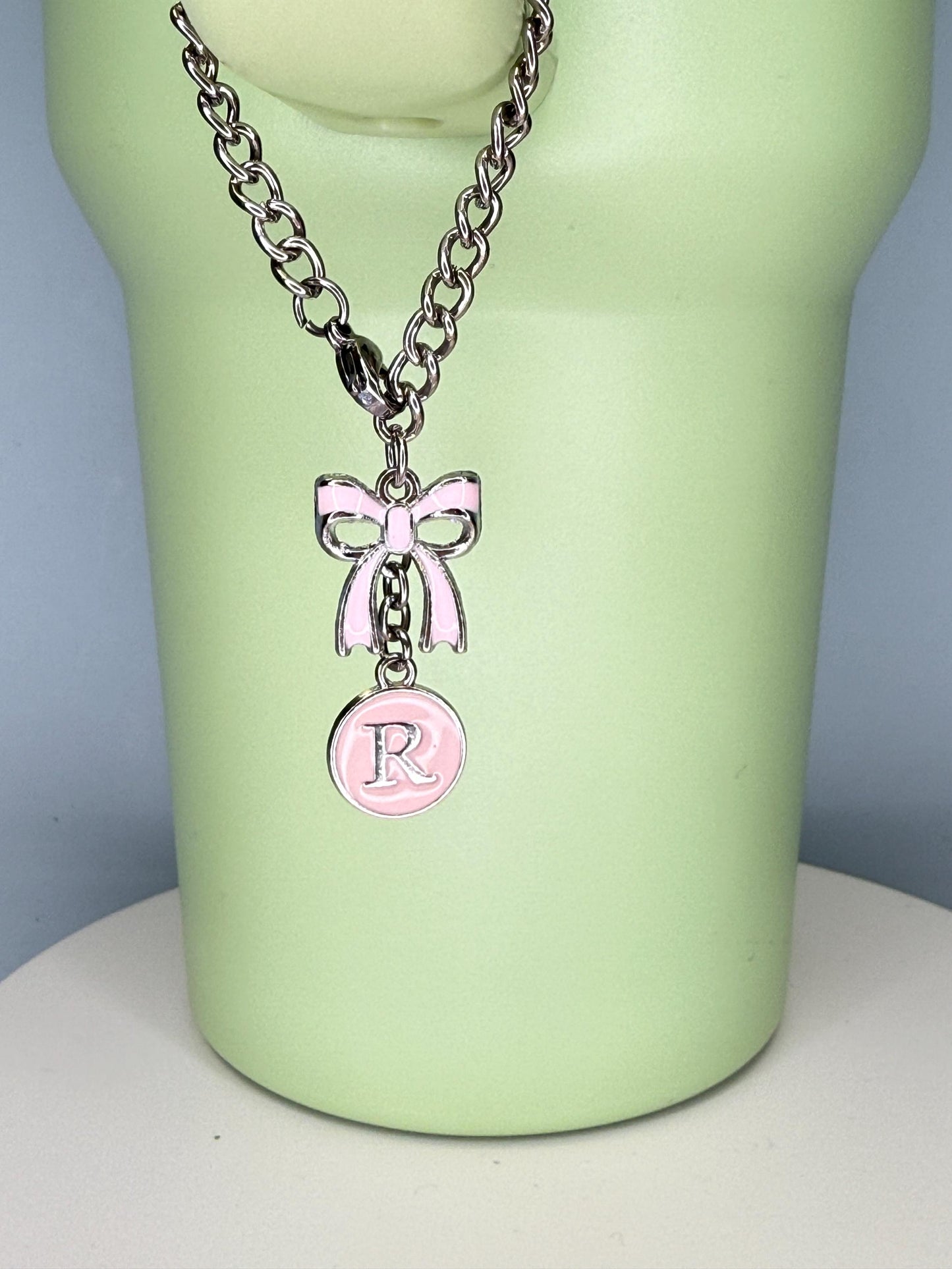 Pink Letter A-Z avail Enamel Charms for Stanley Tumbler Handles – Quencher, Gift for her, Olivia Rodrigo, Gift for Girl, Valentines Day