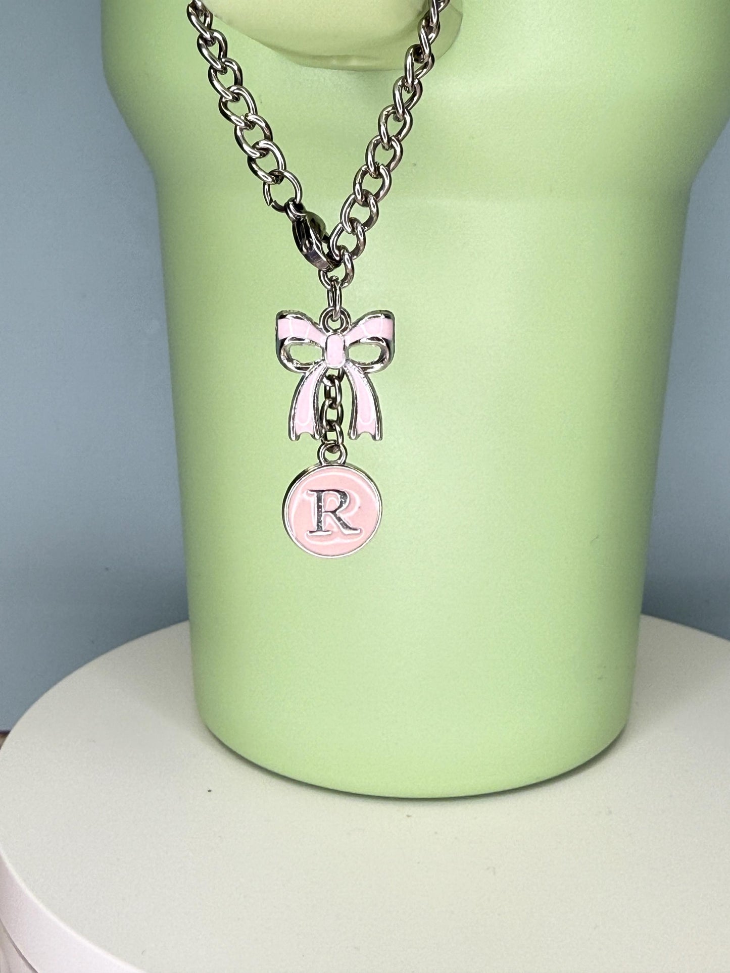 Pink Letter A-Z avail Enamel Charms for Stanley Tumbler Handles – Quencher, Gift for her, Olivia Rodrigo, Gift for Girl, Valentines Day