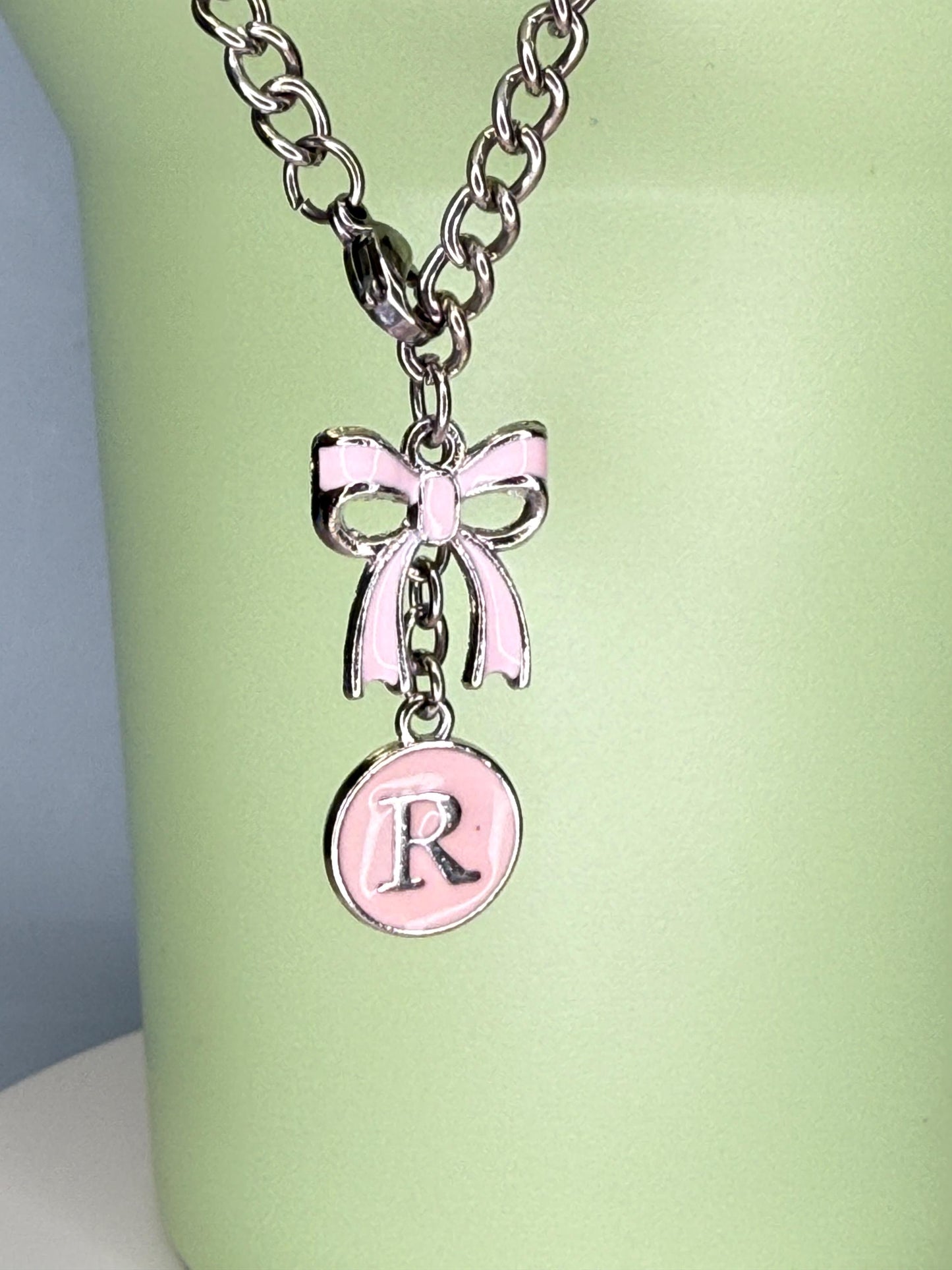 Pink Letter A-Z avail Enamel Charms for Stanley Tumbler Handles – Quencher, Gift for her, Olivia Rodrigo, Gift for Girl, Valentines Day