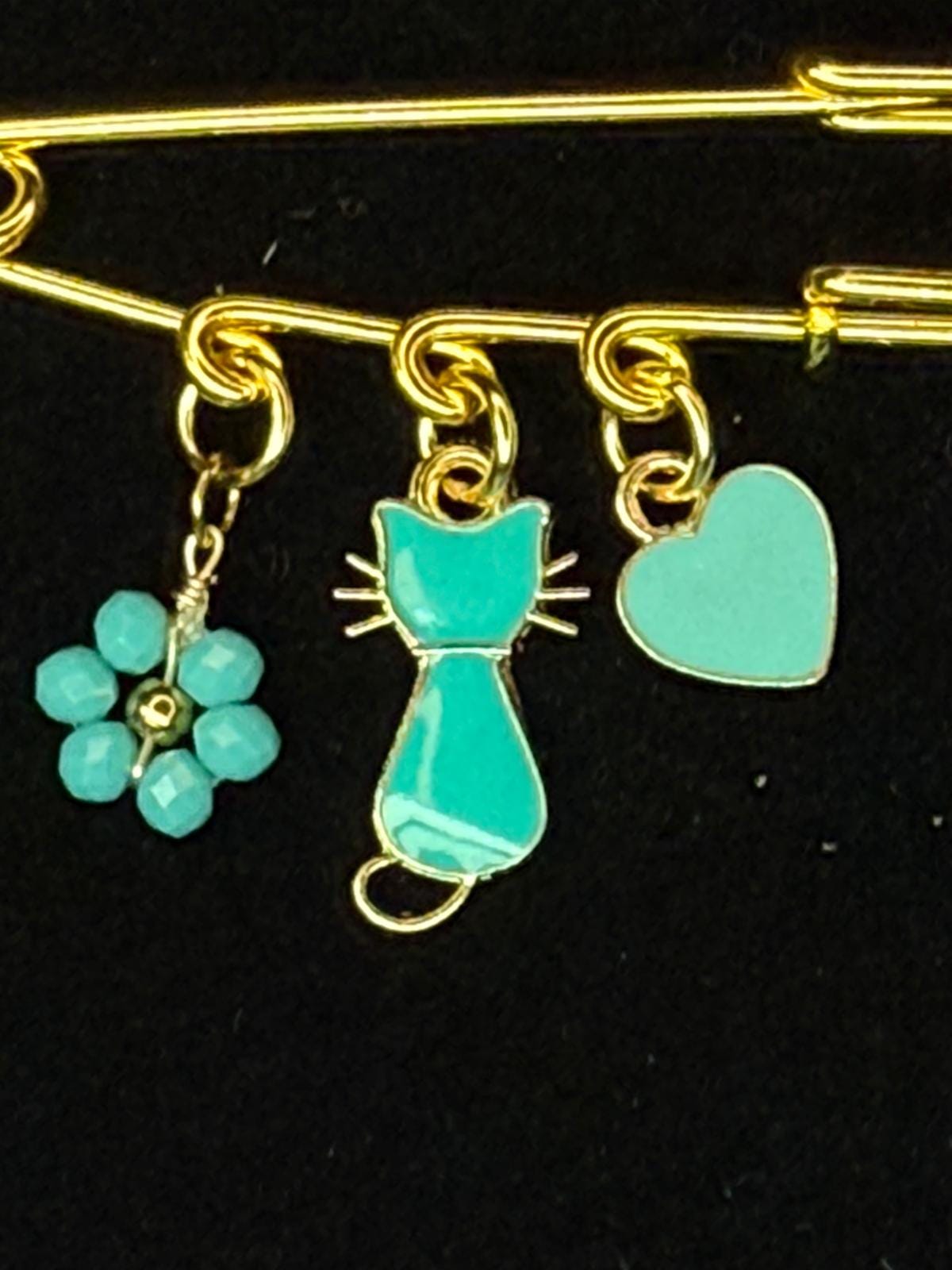 Cat Lady Pin Brooch in Teal – Valentine’s Day Collection | Gift for Her | Hat Pin | Bag Pin | Lapel Pin
