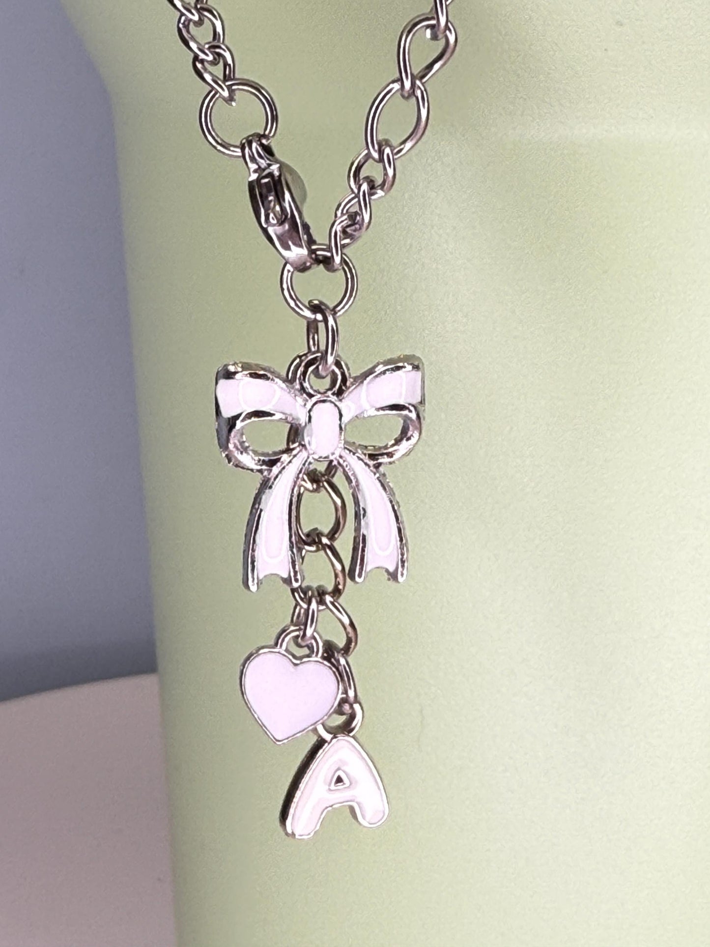 White Letter A-Z avail Enamel Charms for Stanley Tumbler Handles – Quencher, Gift for her, Olivia Rodrigo, Gift for Girl, Valentines Day