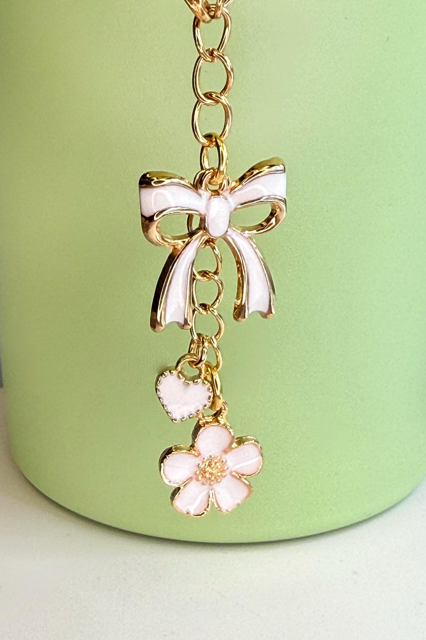 White Daisy Flower Enamel Charms for Stanley Tumbler, Quencher, Gift for girls, Olivia Rodrigo