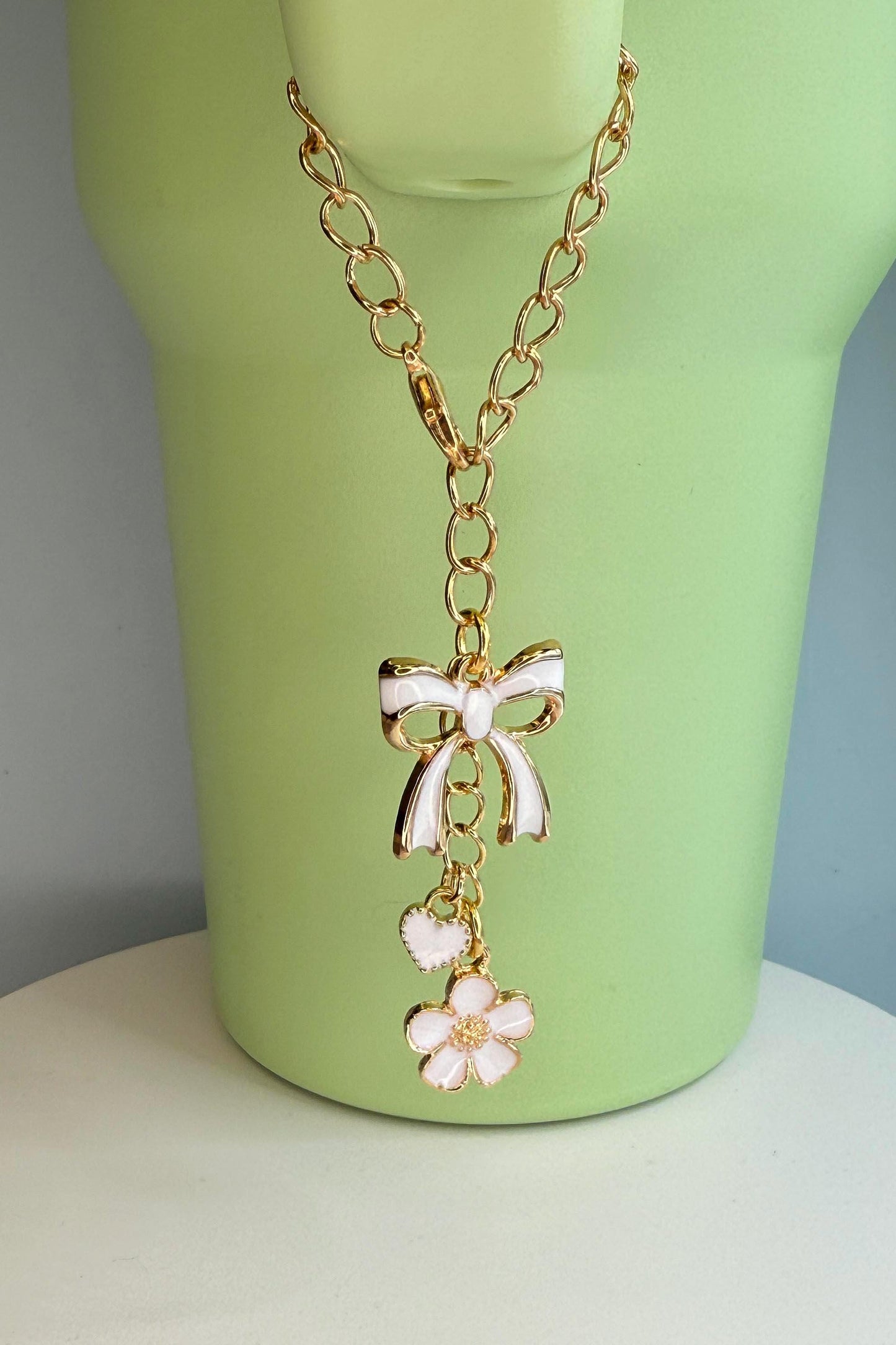 White Daisy Flower Enamel Charms for Stanley Tumbler, Quencher, Gift for girls, Olivia Rodrigo