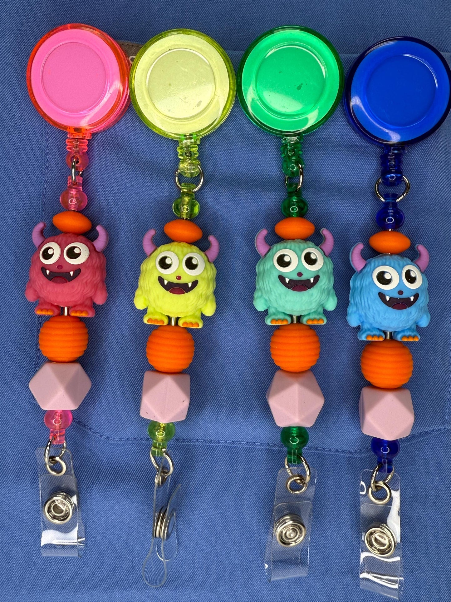 Spooktacular Halloween Badge Reels for Nurses – Monster | Fall ID Holder