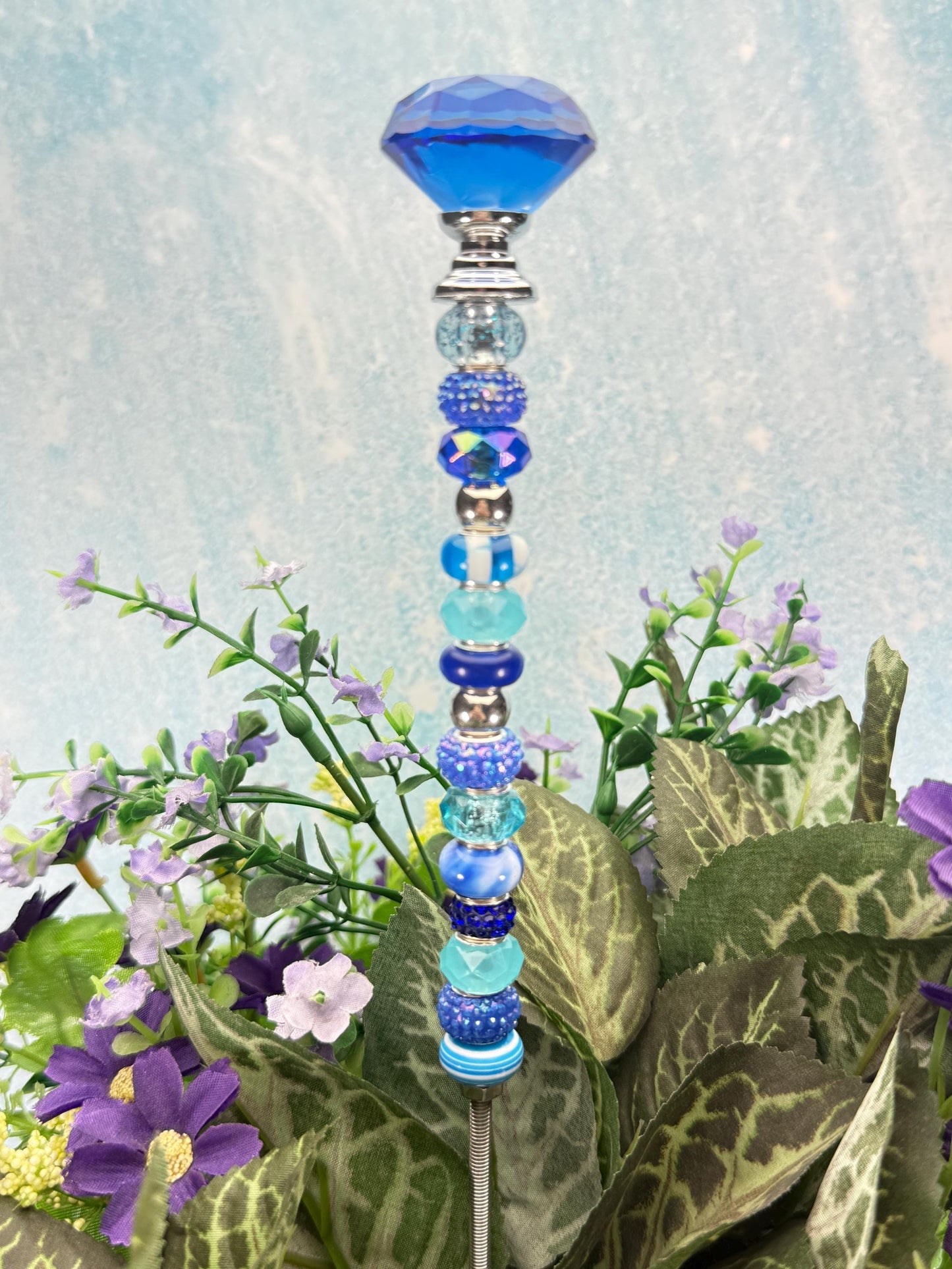Fairy Garden Suncatcher Stakes Diamond Glass Topper