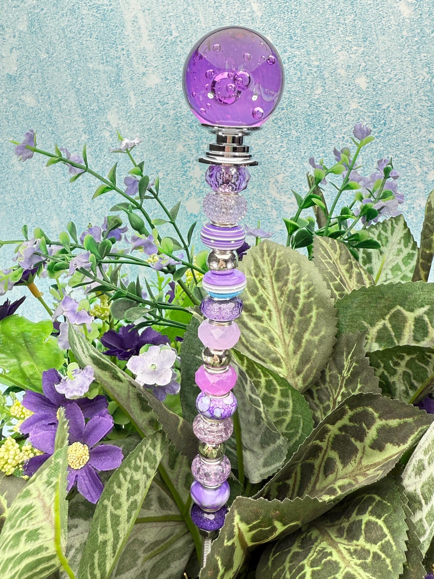 Fairy Garden Suncatcher Stakes Bubble Ball Topper