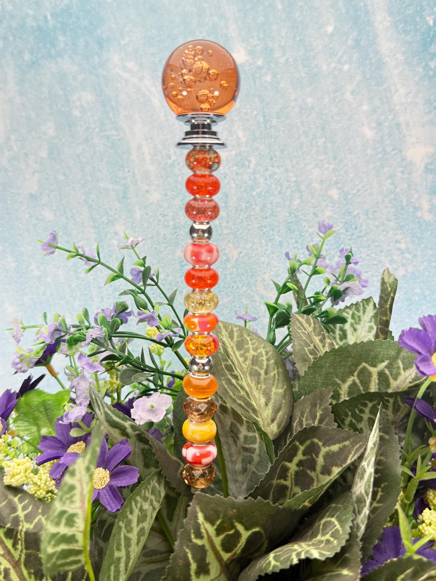 Fairy Garden Suncatcher Stakes Bubble Ball Topper