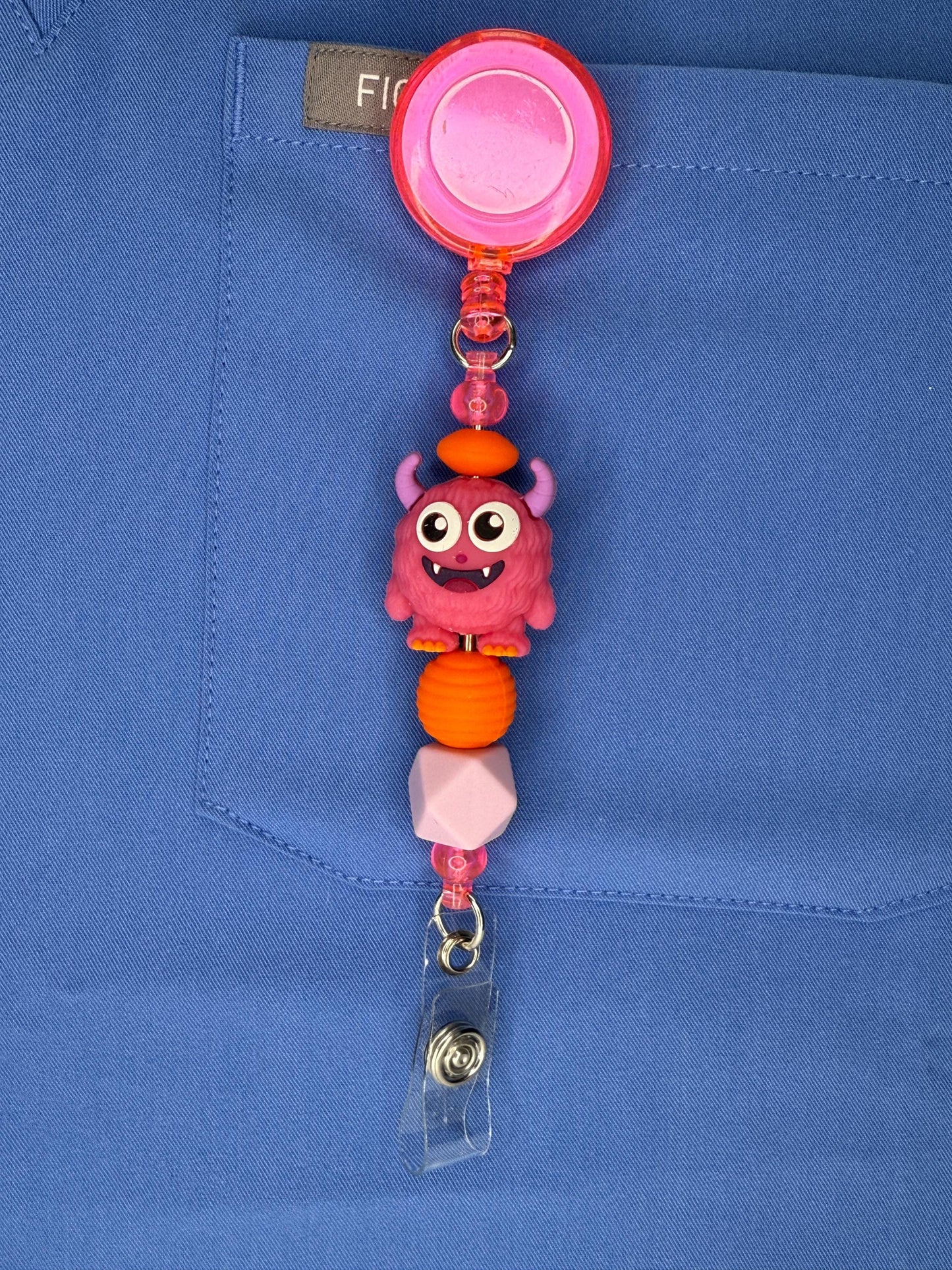 Spooktacular Halloween Badge Reels for Nurses – Monster | Fall ID Holder
