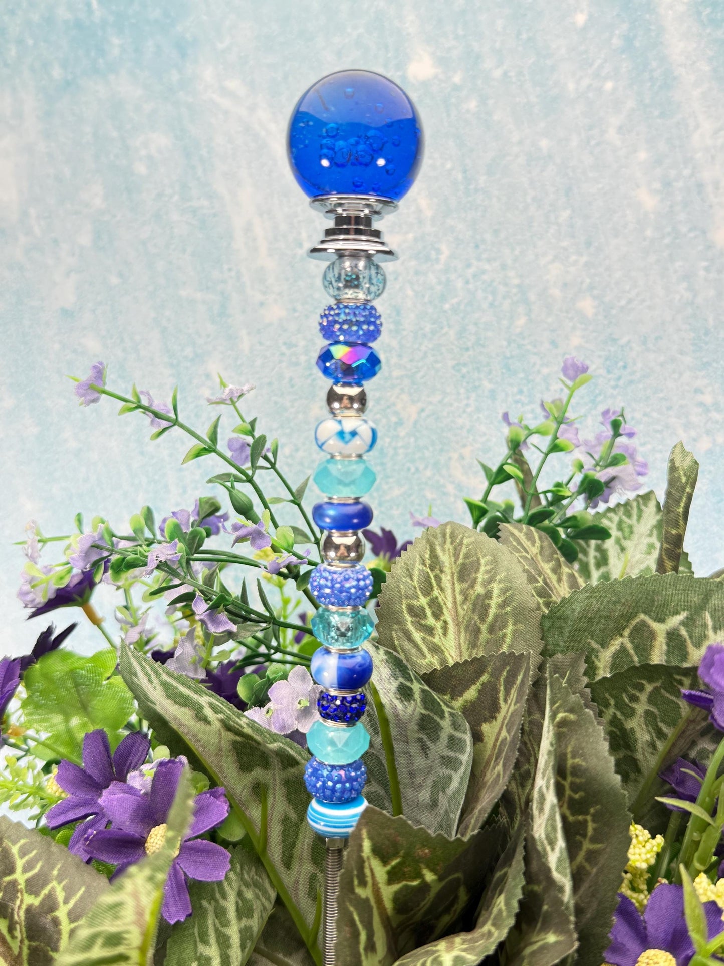 Fairy Garden Suncatcher Stakes Bubble Ball Topper
