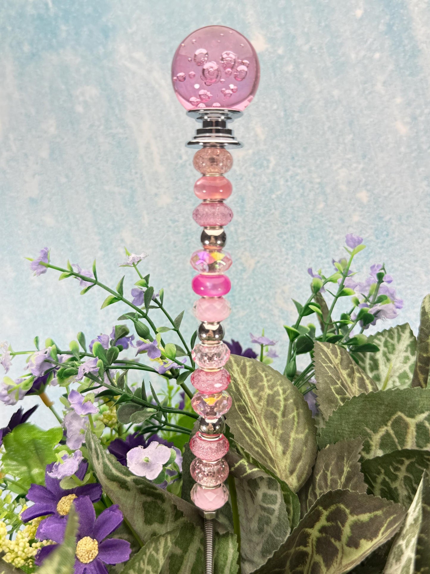 Fairy Garden Suncatcher Stakes Bubble Ball Topper