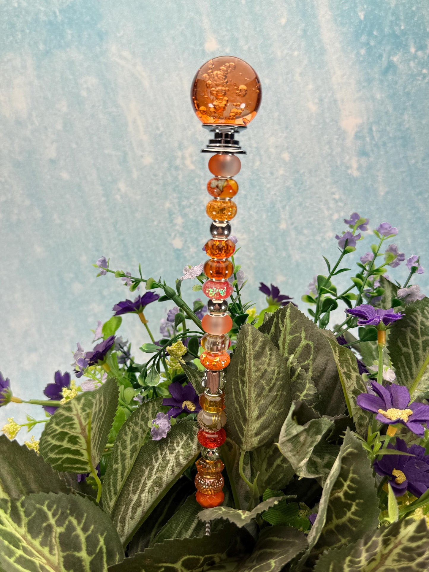 Fairy Garden Suncatcher Stakes Bubble Ball Topper