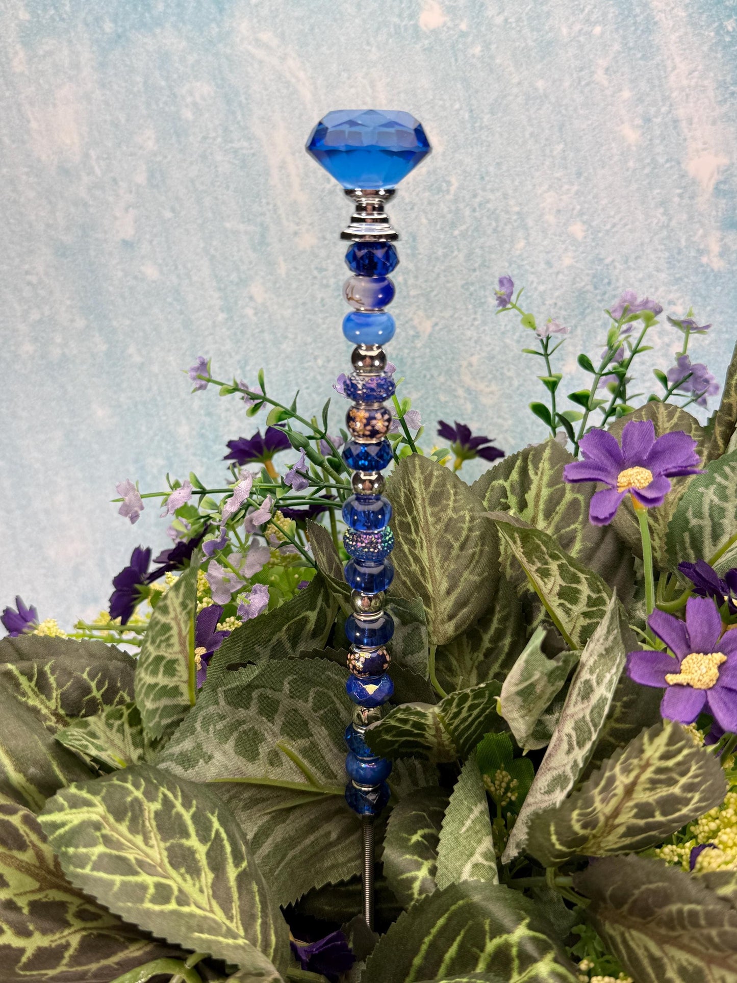 Fairy Garden Suncatcher Stakes Diamond Glass Topper