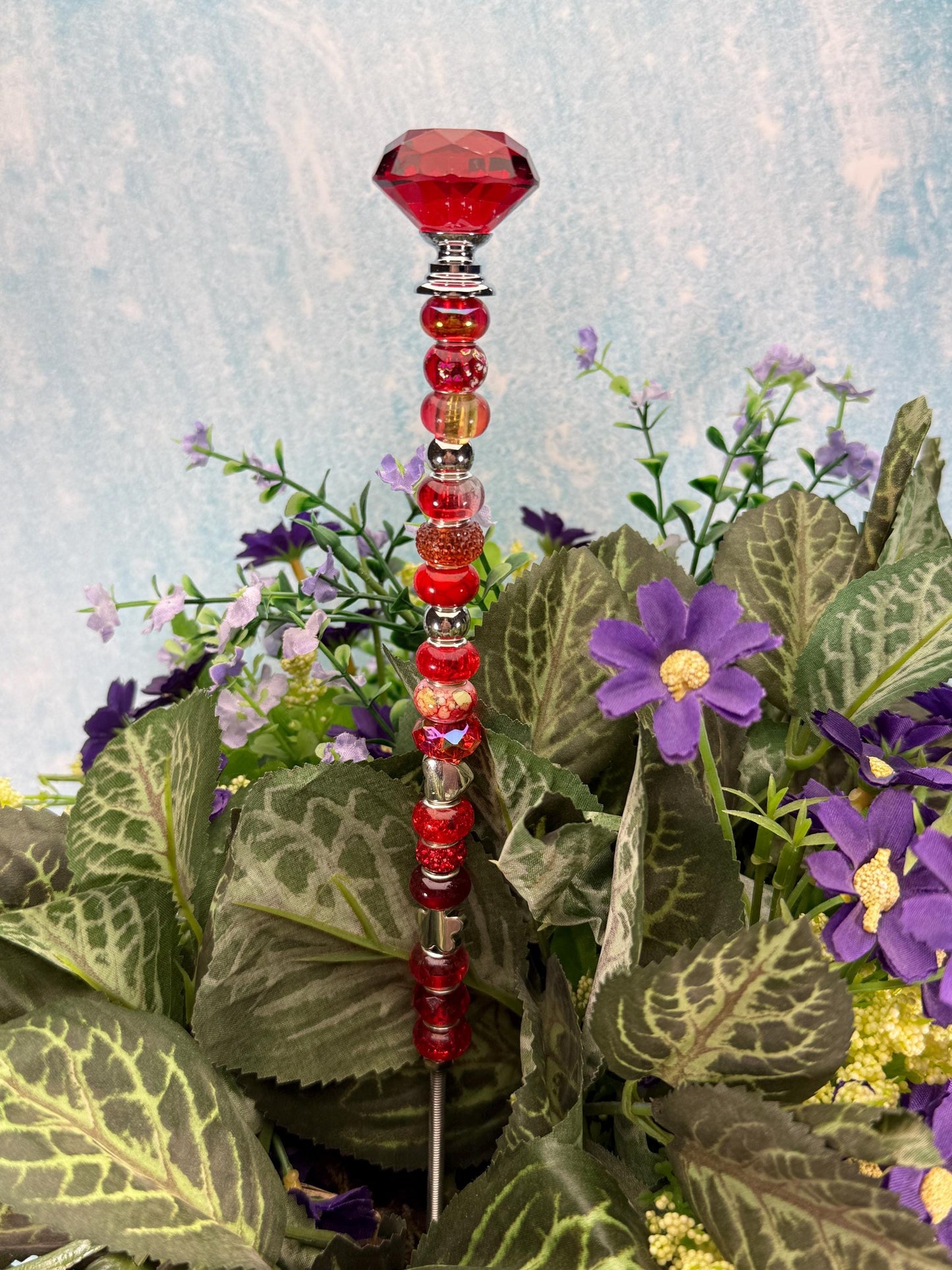 Fairy Garden Suncatcher Stakes Diamond Glass Topper