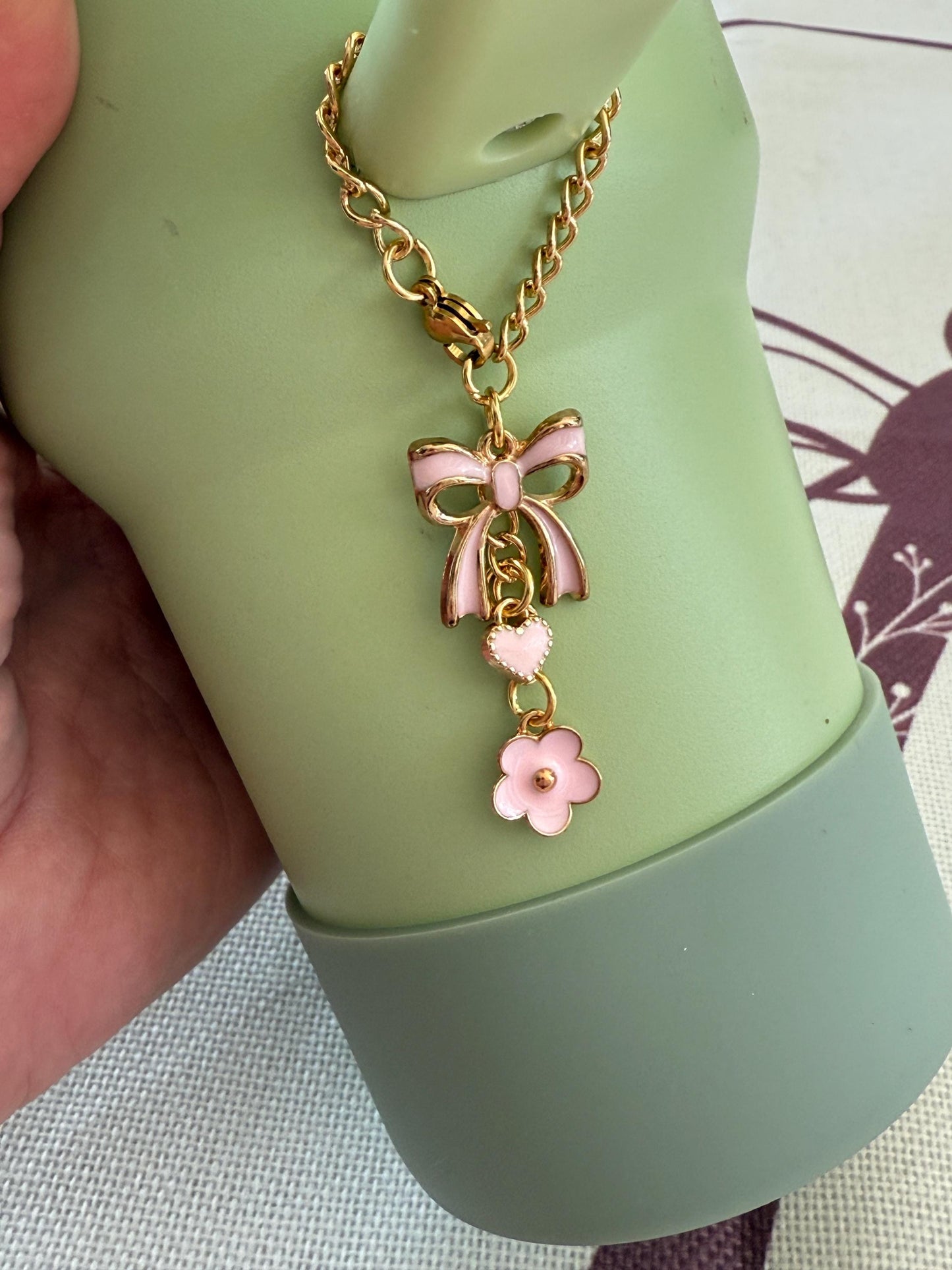 Pink Flower Enamel Charms for Stanley Tumbler, Quencher, Gift for girls, Olivia Rodrigo