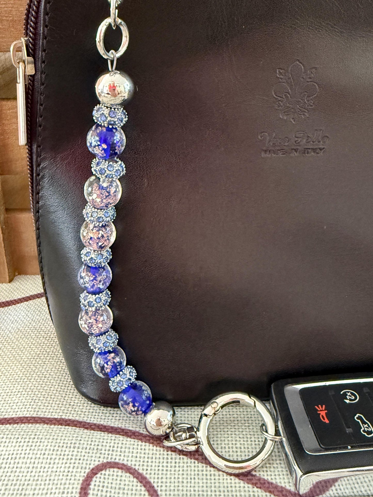 Beaded Purse Key Finder: Handmade Handbag Charm Jewelry