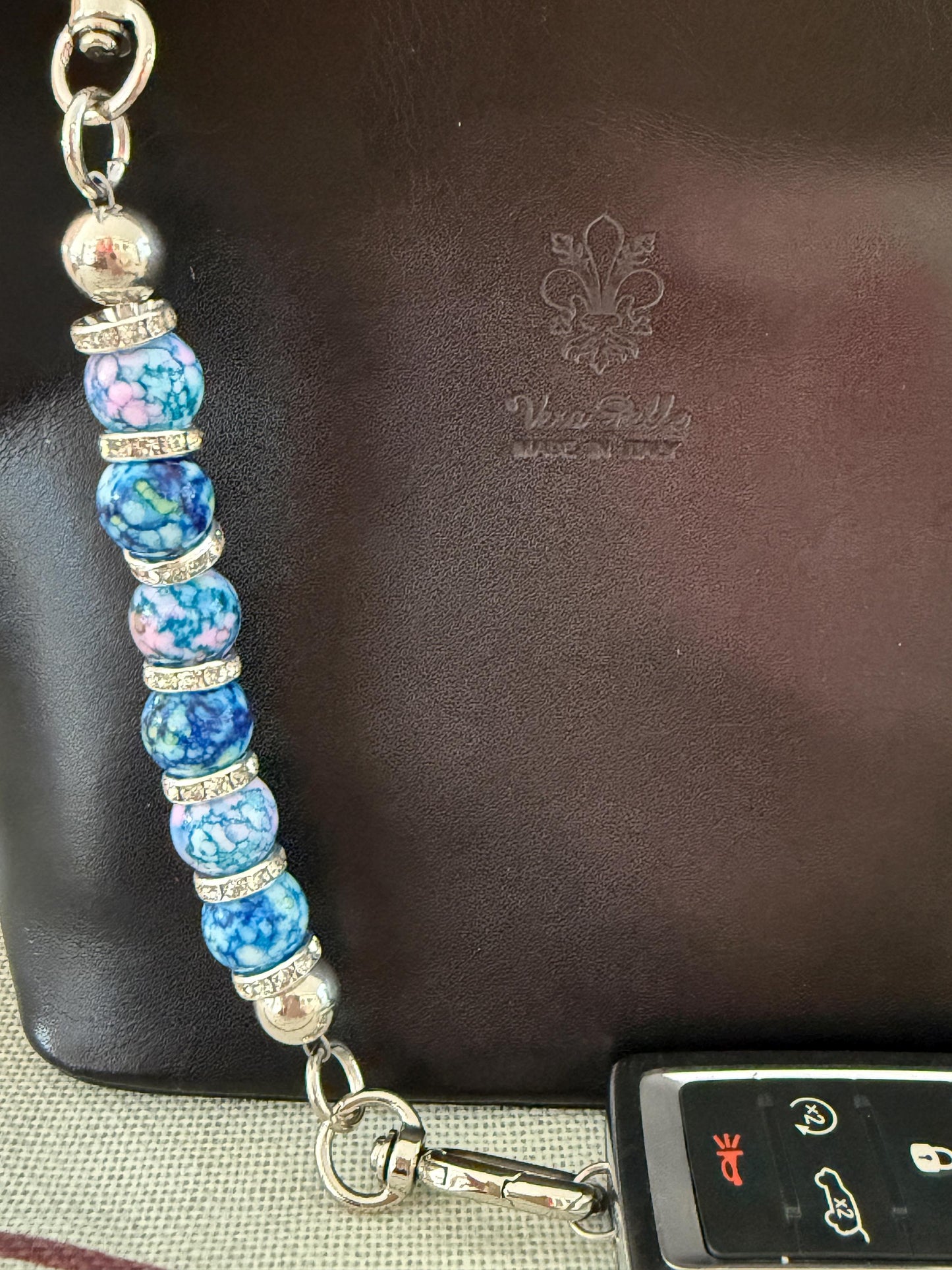 Beaded Purse Key Finder: Handmade Handbag Charm Jewelry