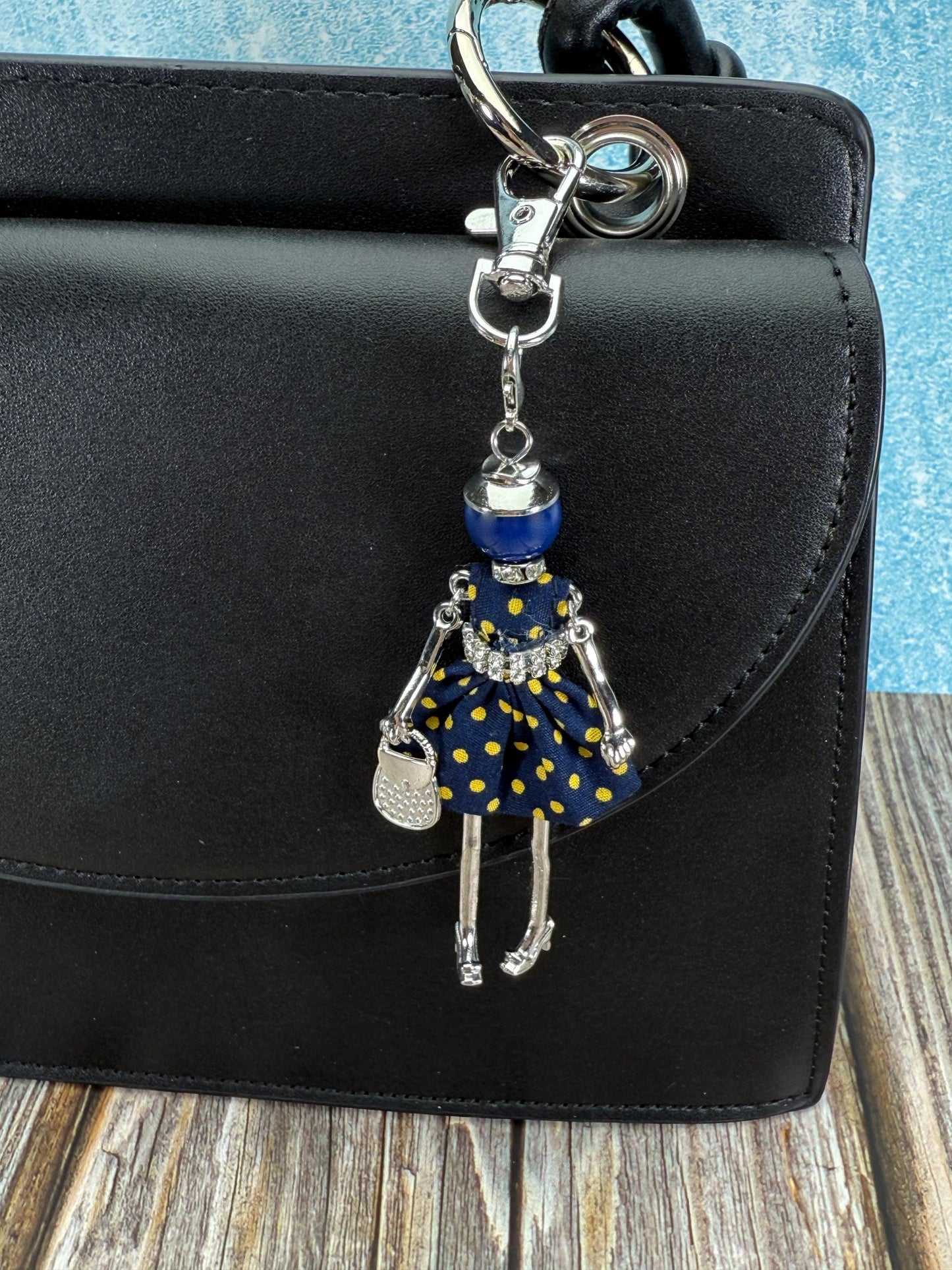 Bijou Dolls Silver Plated Figurine Purse Charm Purse Jewelry