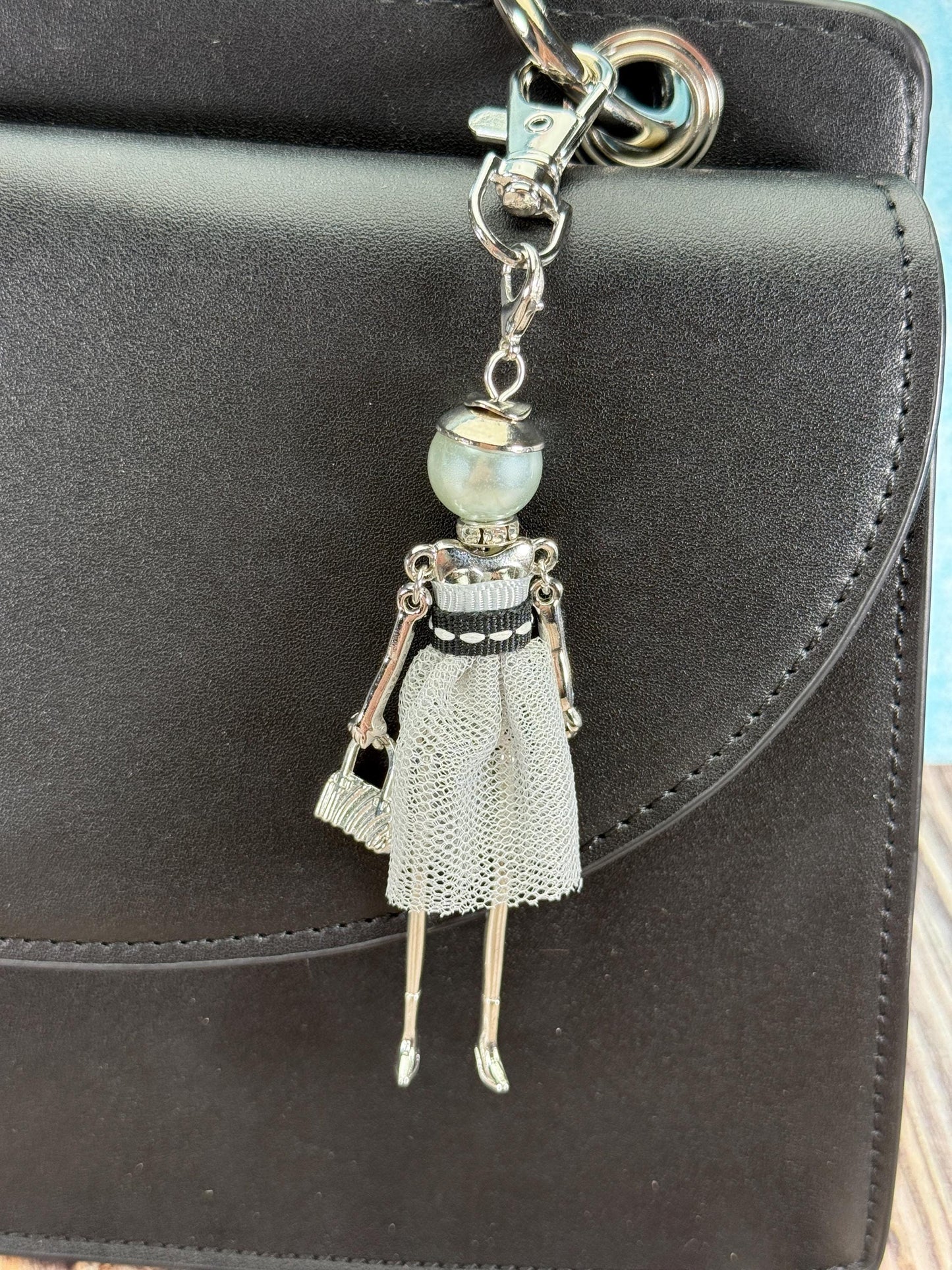 Bijou Dolls Silver Plated Figurine Purse Charm Purse Jewelry