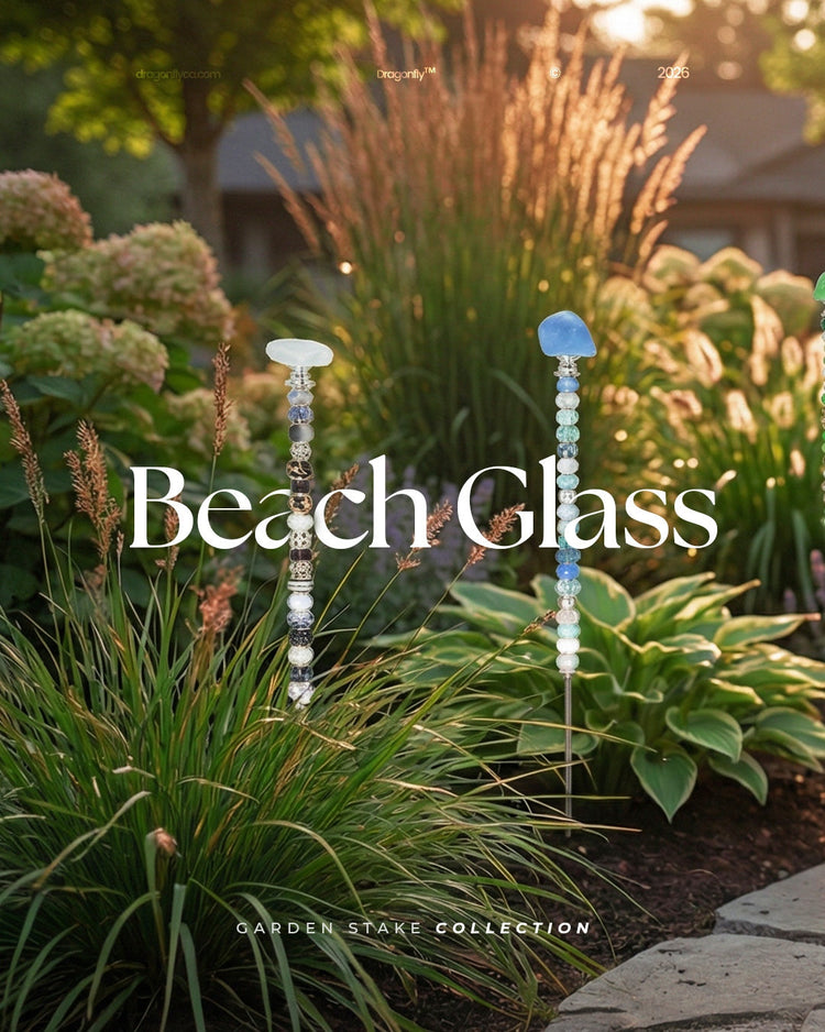 Garden Stakes - Beach Glass