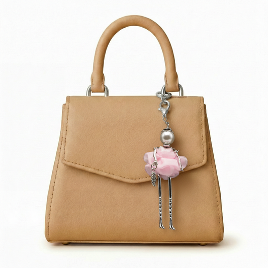 Bijou Doll Purse Charm | Silver Ballerina