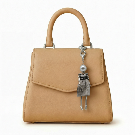 Bijou Doll Purse Charm | Silver Silver Dress