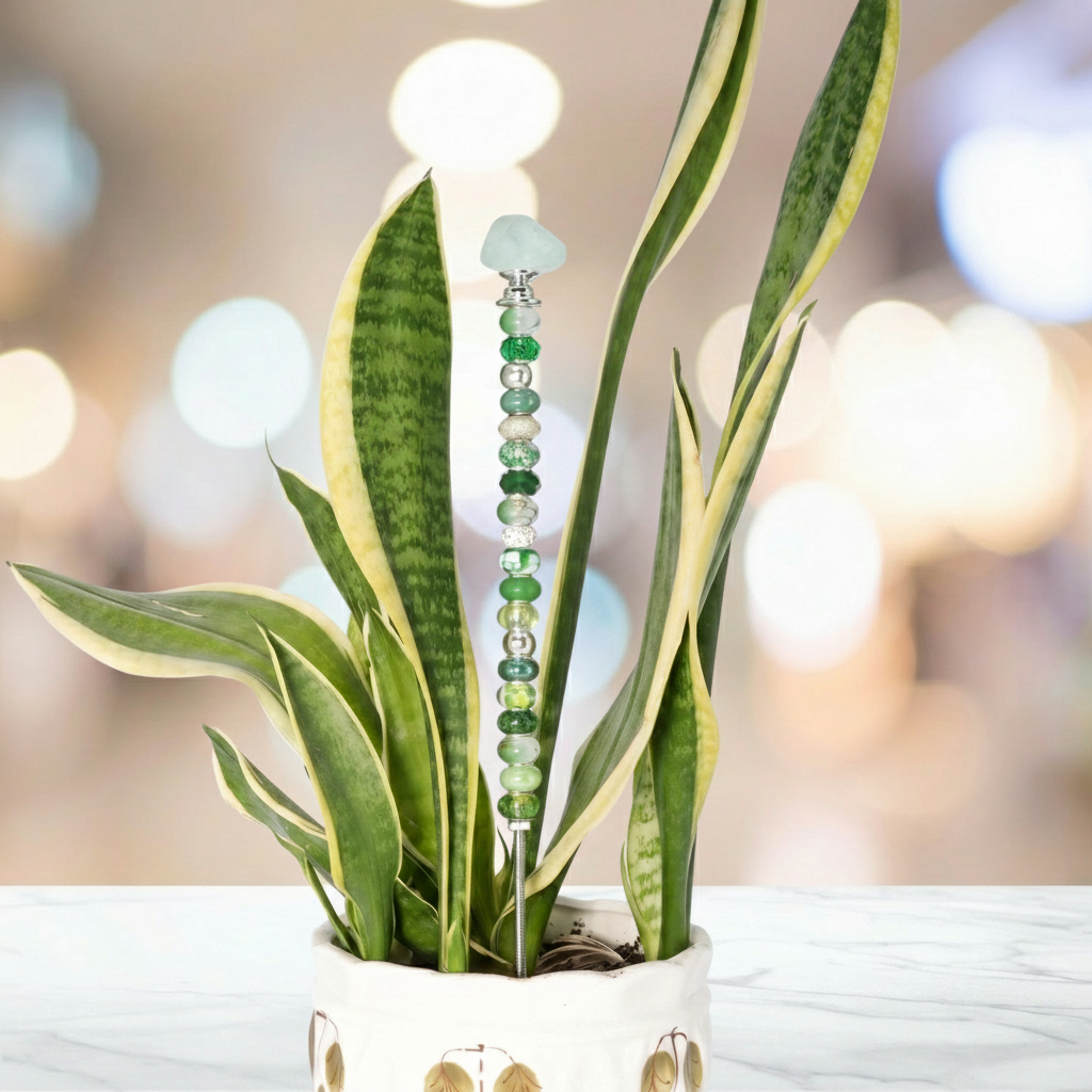 Fairy Garden Suncatcher Stakes | Beach Glass Light Green