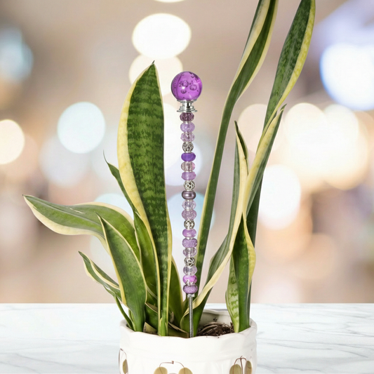 Fairy Garden Suncatcher Stakes | Bubble Ball Purple