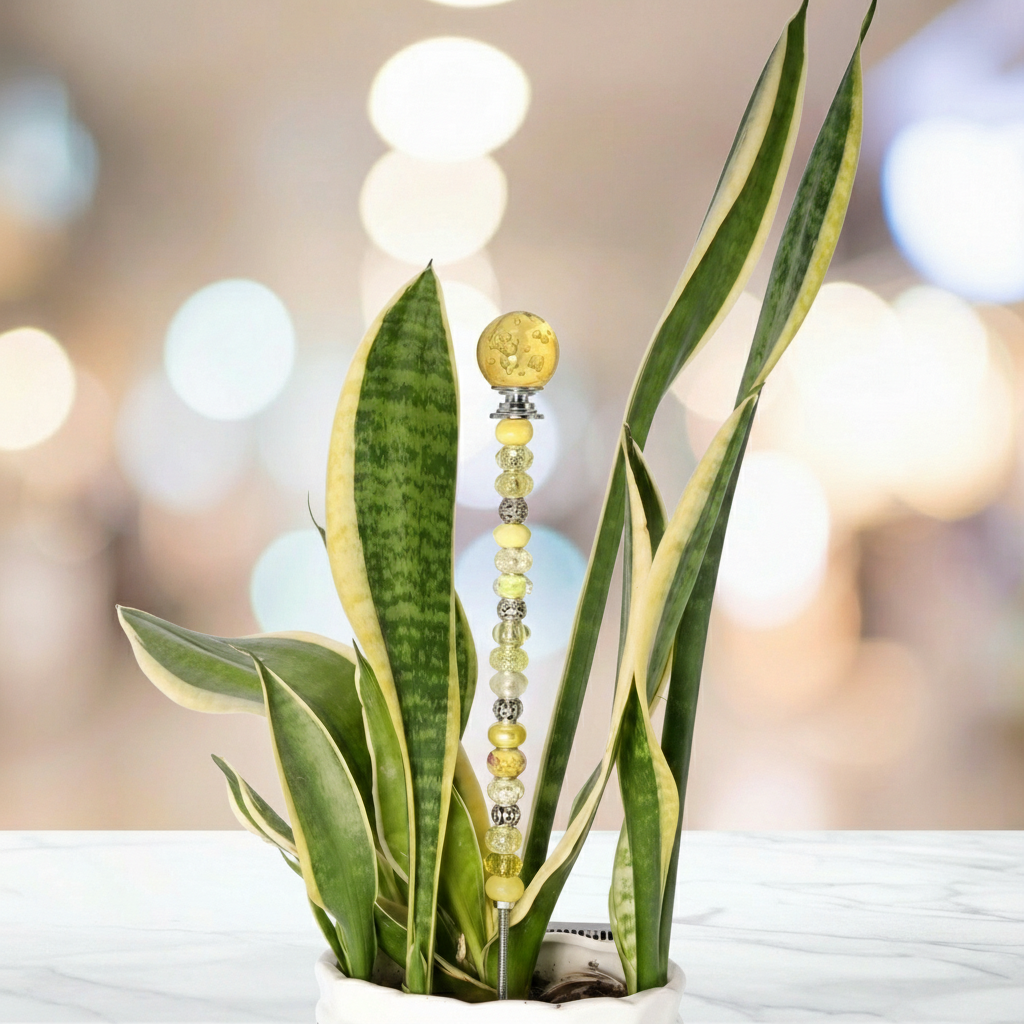 Fairy Garden Suncatcher Stakes | Bubble Ball Yellow