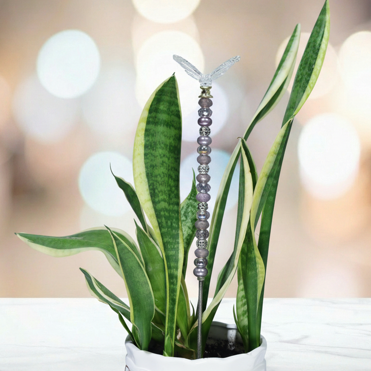 Fairy Garden Suncatcher Stakes | Butterfly Silver Grey