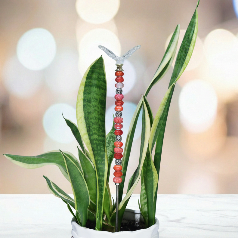 Fairy Garden Suncatcher Stakes | Butterfly Red