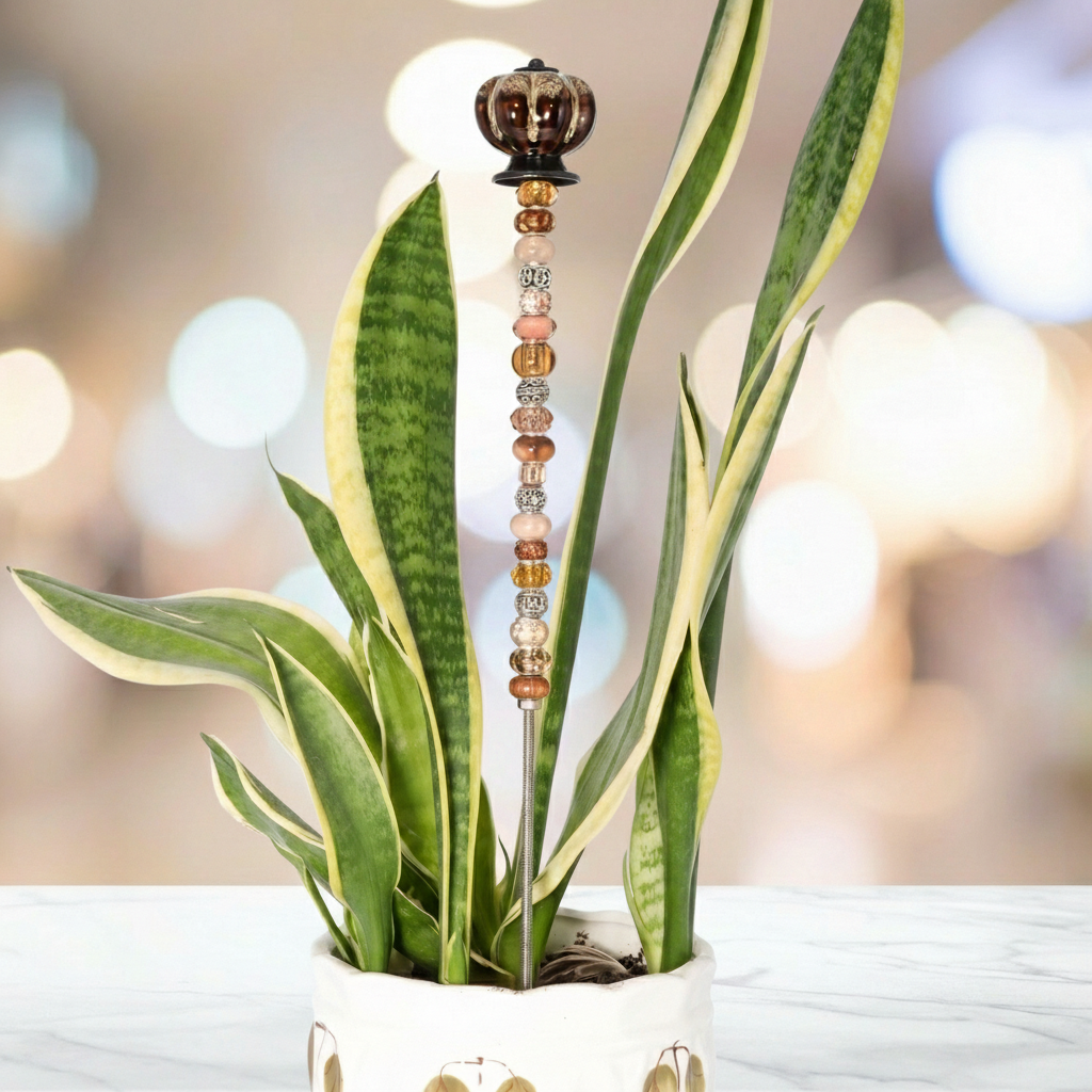 Fairy Garden Suncatcher Stakes | Ceramic Pumpkin White