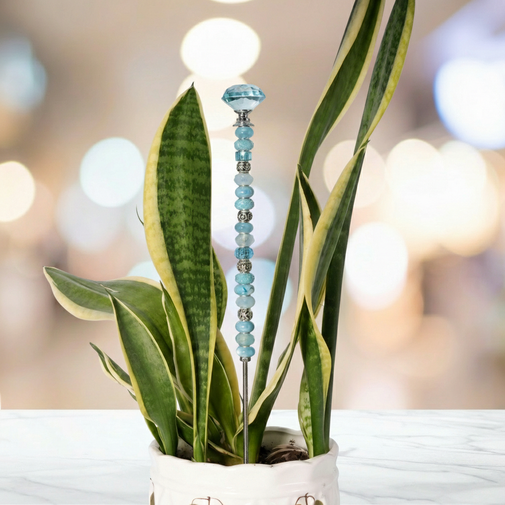 Fairy Garden Suncatcher Stakes | Diamond Light Blue