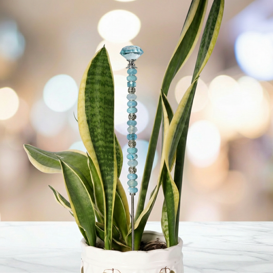 Fairy Garden Suncatcher Stakes | Diamond Light Blue