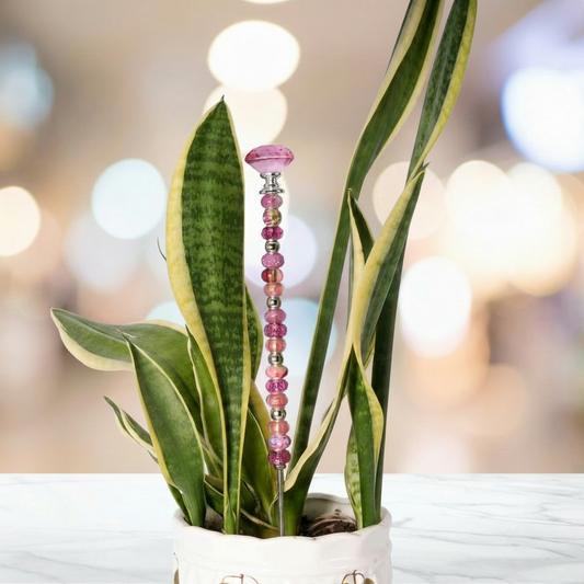 Fairy Garden Suncatcher Stakes | Diamond Dark Pink