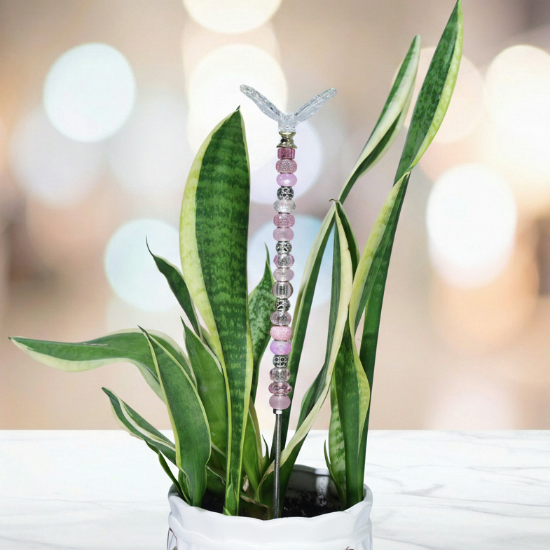 Fairy Garden Suncatcher Stakes | Butterfly Light Pink